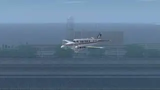 Landing the Beechcraft Model 99 at Port Hardy British Columbia Canada