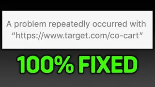 Safari A Problem Repeatedly Occurred FIXED