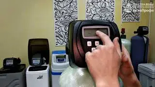 Настройка объёма воды между промывками Clack WS1CI