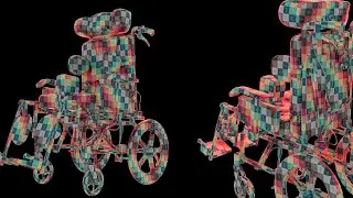 Cerebral Wheelchair Unwrapping Texturing RizomUV Substance Painter