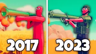 ROCKET LAUNCHER 2017 vs 2023. LANDFALL ARCHIVES | TABS Totally Accurate Battle Simulator