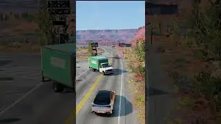 Realistic Highway Car Crashes #127