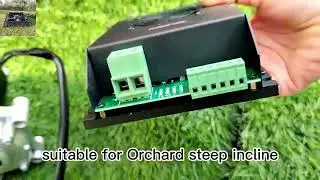 wireless wheeled weeder made by Vigorun Tech, Vigorun wireless radio control tracked mowing machine
