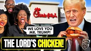 Trump Walks Into Chick-Fil-A | Black Staff GASP, Then ROAR 