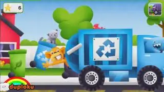 Mixer Truck Truk Molen Dump Truck Front Loader di Pagi yang Sibuk - Duploku