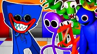 FNF Playtime But Rainbow Friends Sings It vs Huggy Wuggy