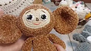 Игрушки из плюшевой пряжи. Готовые работы