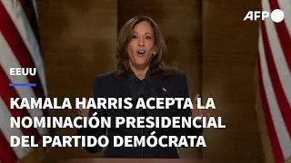 Harris acepta la nominación presidencial demócrata en Chicago | AFP