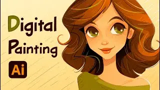 ADOBE ILLUSTRATOR PAINTING- Draw a Vector Cartoon Face With Me