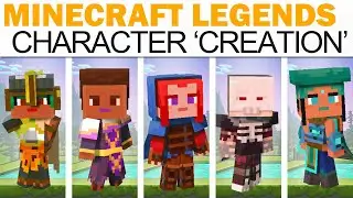 Minecraft Legends Character 'Creation' (All Heroes, Customization Options, Mounts, Store, More!)