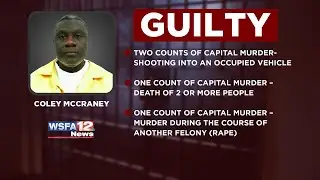 Coley McCraney guilty on all counts for 1999 south Alabama murders