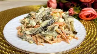 Салат с говядиной, яйцами и огурцами. Очень вкусный салат с майонезом