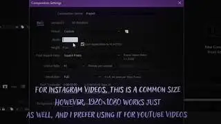 After Effects | Composition Settings Tutorial