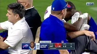LeSean McCoy is carted off the field after ankle injury