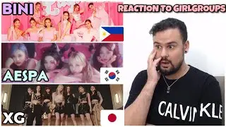 REACTION TO GIRLGROUPS: XG-MASCARA (JPOP)// AESPA-LIFE'S TOO SHORT (KPOP)// BINI-LIGI (PPOP)