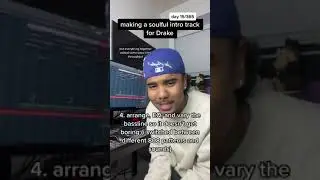 making a soulful beat for drake