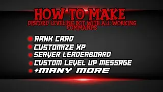 HOW TO MAKE DISCORD LEVELING BOT NO CODING (ALL WORKING COMMANDS)