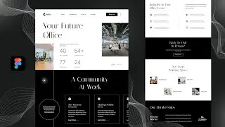 Corporate Office Simple Website Design: Figma UI/UX Web Design Tutorial