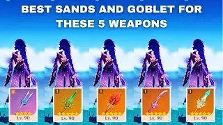 Raiden Best Sands and Goblet for 5 Best Weapons || Raiden Best Build Guide [ Genshin Impact ]