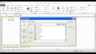 MS Excel 2010 / How to create hyperlink to existing file