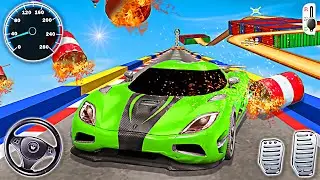 Mega Ramp Car Stunts Racing 3D - Impossible Sport Car Driving | Android Gameplay | Part 2