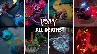 All Bosses Deaths Comparison - Poppy Playtime: Chapter 1,2,3,4