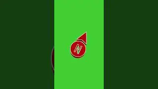 3D Red Pointing North Arrowhead Loop | GREEN SCREEN  | HD 