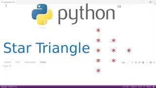 Python Patterns: Making full Star Triangle using asterisk in python