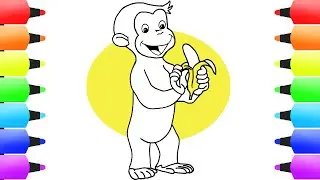 CURIOUS GEORGE Drawing for Kids (Easy & Fun!!!) | How to Draw Curious George