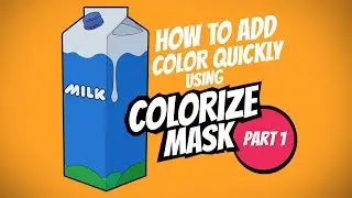 How to add color quickly in Krita using Colorize Mask - Part 1