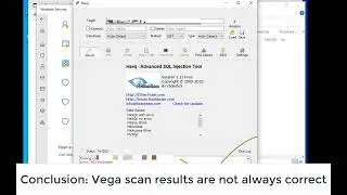 how check if the Vega scan sql injection results are really true