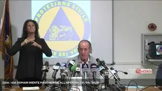 ZAIA: «DA DOMANI NIENTE MASCHERINE ALL'APERTO» | 31/05/2020