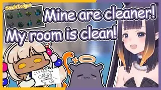 [Both POV] Ina claims that her Gym Badges are cleaner and her room is clean【Pokémon/Hololive EN】