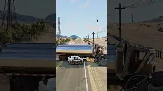 Realistic Highway Car Crashes #139