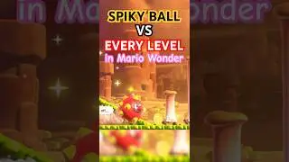 What if you put Spiky Ball Mario in Every Level? #mariowonder #mario #nintendo #gaming