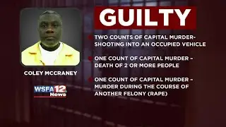 Coley McCraney found guilty on all counts