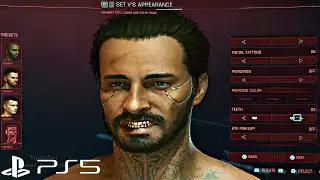CYBERPUNK 2077 Male Character Customization ALL Options Full Game (PS5) 4K UHD Character Creation