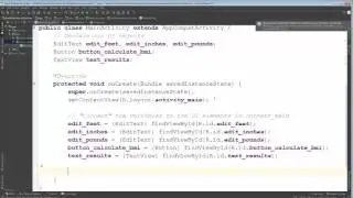 Create an Android BMI Calculator App Part 2