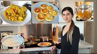 Приготовим обед. На сегодня у нас Плов с курицей, супчик на йогурте, сырники и компот 💟