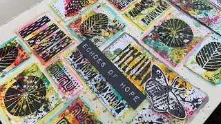 TUTORIAL - art journal page with Rubber dance