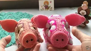 БАБУШКИН КВАДРАТ🌈ОТЧЁТ 1🌈Игрушки из мотивов🐷🐢🐷🐢