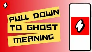 Ten Ten App pull down to ghost meaning !