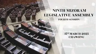 4TH SESSION OF THE NINTH MIZORAM LEGISLATIVE ASSEMBLY | 17TH MARCH 2025 (THAWHTANNI) CHAWHNU | LIVE