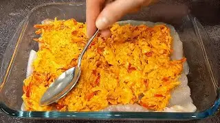 Если так запечь рыбу в духовке, то она очень вкусная. Запеченная рыба под шубой сочная и вкусная