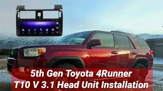 2012 Toyota 4Runner T10 V3.1 Knobless Head Unit Installation