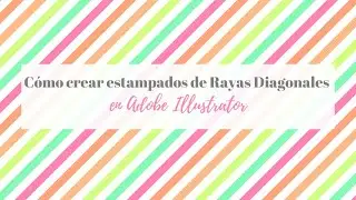 Como diseñar Estampados con Lineas Diagonales en Adobe Illustrator.