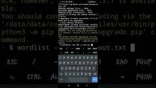 How to create wordlist in Termux
