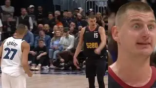 NIKOLA JOKIC CANT STOP TRASH TALKING RUDY GOBERT & DOMINATES HIM! FULL TAKEOVER! GAME 5! HAS WORDS!