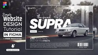 Supra Website Design Figma Tutorial || FREE Resources || DVxUI