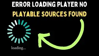 How to FIx Error Loading Player No Playable Sources Found on Windows 11